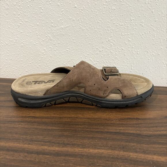 TEVA Lodo 2 Strap Leather Buckle Sandals Mens 10 Outdoor #6545 Shoc Pad Sole main image 3